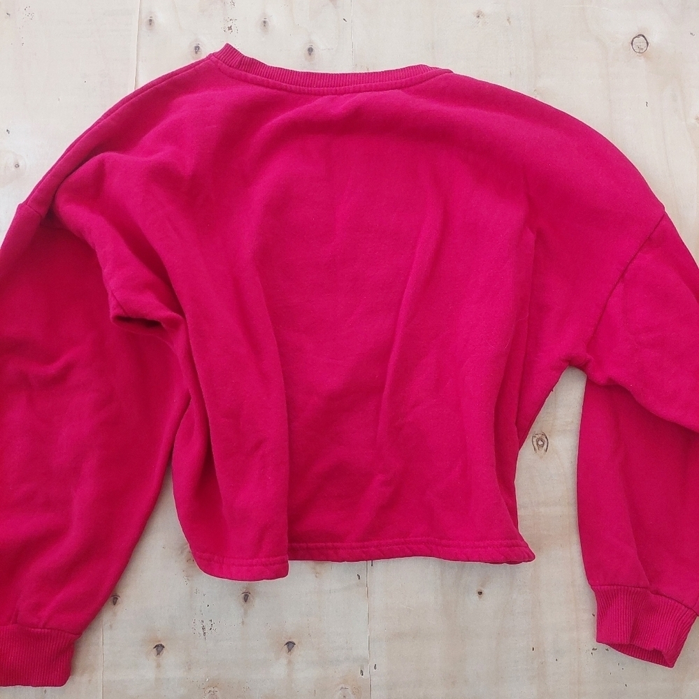 Cropped Disney SWEATSHIRT "Wonder" 100 Years Mickey Junior Sz 15-17. (A) - Picture 5 of 5